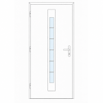 PVC ieejas durvis, Antracīts, 12 numurs - Image 2