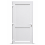 PVC ieejas durvis, Balts/Balts, 4 numurs
